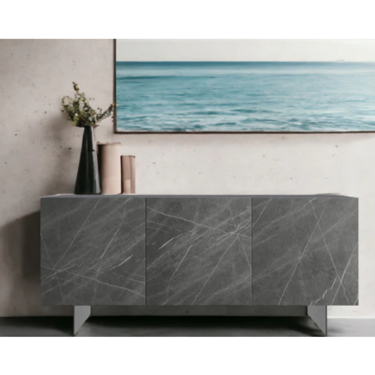 HUGO | GRAY MARBLED PORCELAIN