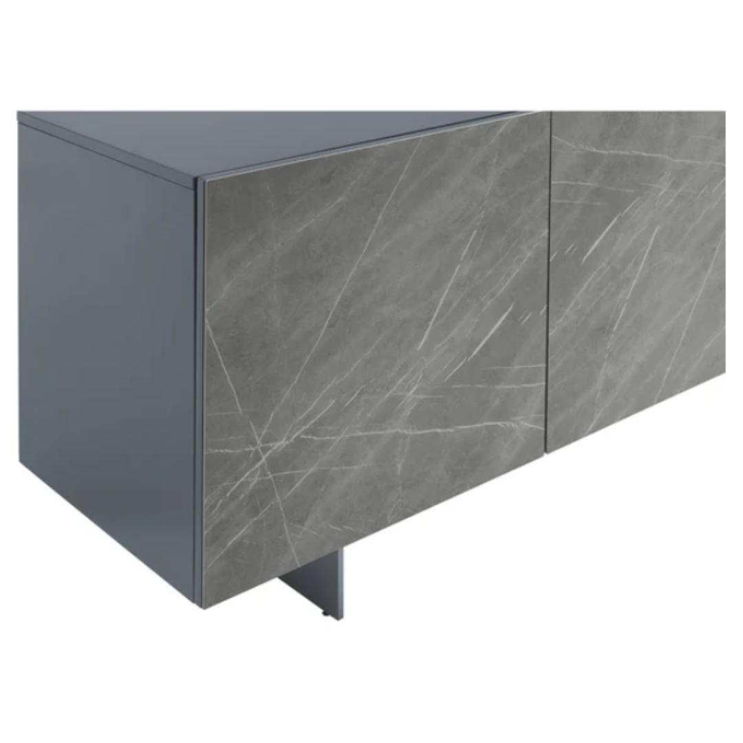 HUGO | GRAY MARBLED PORCELAIN